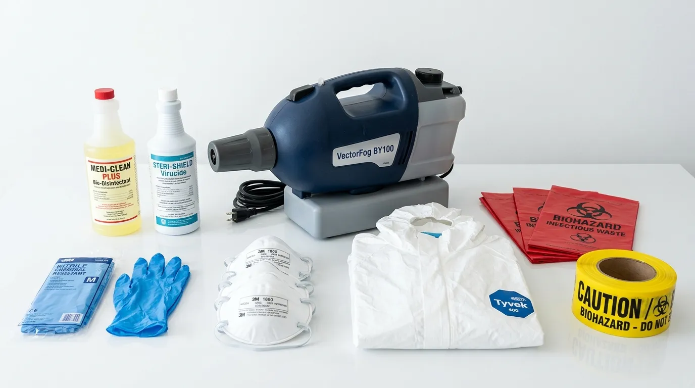 Professional biohazard remediation crew working in Saratoga Springs